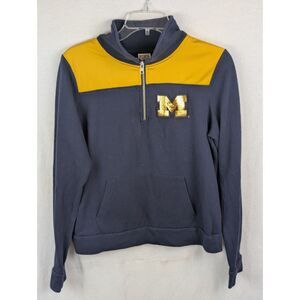 Pink Victoria Secret Michigan University Sequence 1/4 Zip Sweater Women's Size S